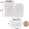 The Beadsmith Personality Case – 2 Clear Square Stacker Jar Set – Each Stack Measures 1.25 x 2.3 inches - Total 10 Jars and 2 lids, for Storage of Small Items, Crafts, Jewelry, Hardware